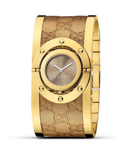 gucci twirl watch bloomingdales brown|gucci color changing watch.